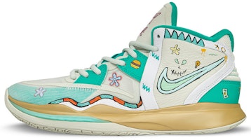 【客製化球鞋】Nike Kyrie 8 無窮震動風 痞子小丑 中幫 實戰籃球鞋 男女同款 白綠 Buy 【客製化球鞋】Nike Kyrie 8 無窮震動風 痞子小丑 中幫 實戰籃球鞋 男女同款 白綠