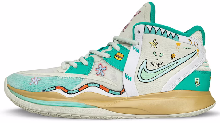 【客製化球鞋】Nike Kyrie 8 無窮震動風 痞子小丑 中幫 實戰籃球鞋 男女同款 白綠 Buy 【客製化球鞋】Nike Kyrie 8 無窮震動風 痞子小丑 中幫 實戰籃球鞋 男女同款 白綠