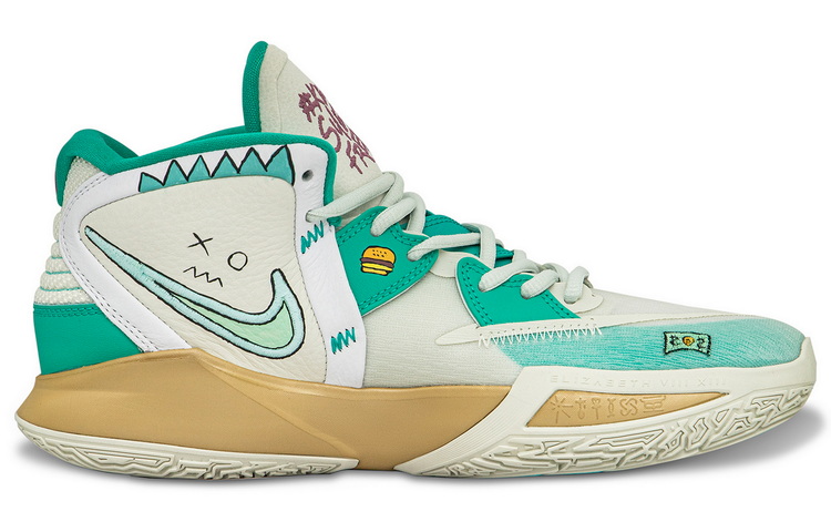 Order 【客製化球鞋】Nike Kyrie 8 無窮震動風 痞子小丑 中幫 實戰籃球鞋 男女同款 白綠