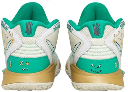 【客製化球鞋】Nike Kyrie 8 無窮震動風 痞子小丑 中幫 實戰籃球鞋 男女同款 白綠 Shop 【客製化球鞋】Nike Kyrie 8 無窮震動風 痞子小丑 中幫 實戰籃球鞋 男女同款 白綠