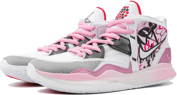 【訂製籃球鞋】Nike Kyrie 8 EP 心跳塗鴉牆 網路霓虹 禮盒 中筒 籃球鞋 男女款 粉紅 Lookbook 【訂製籃球鞋】Nike Kyrie 8 EP 心跳塗鴉牆 網路霓虹 禮盒 中筒 籃球鞋 男女款 粉紅