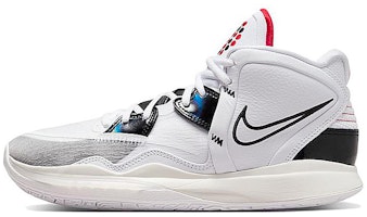 【定制球鞋】 Nike Kyrie 8 infinity 是在玩鞋 塔塔鴨 灌籃鴨 防滑耐磨 中幫 籃球鞋 男女同款 黑白紅 Sizing 【定制球鞋】 Nike Kyrie 8 infinity 是在玩鞋 塔塔鴨 灌籃鴨 防滑耐磨 中幫 籃球鞋 男女同款 黑白紅