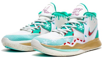 ナイキ Kyrie 8 ∞ クリスマス雪の結晶クリーム DC9134-002(Team柒-男女款欧文圣诞) Lookbook ナイキ Kyrie 8 ∞ クリスマス雪の結晶クリーム DC9134-002(Team柒-男女款欧文圣诞)