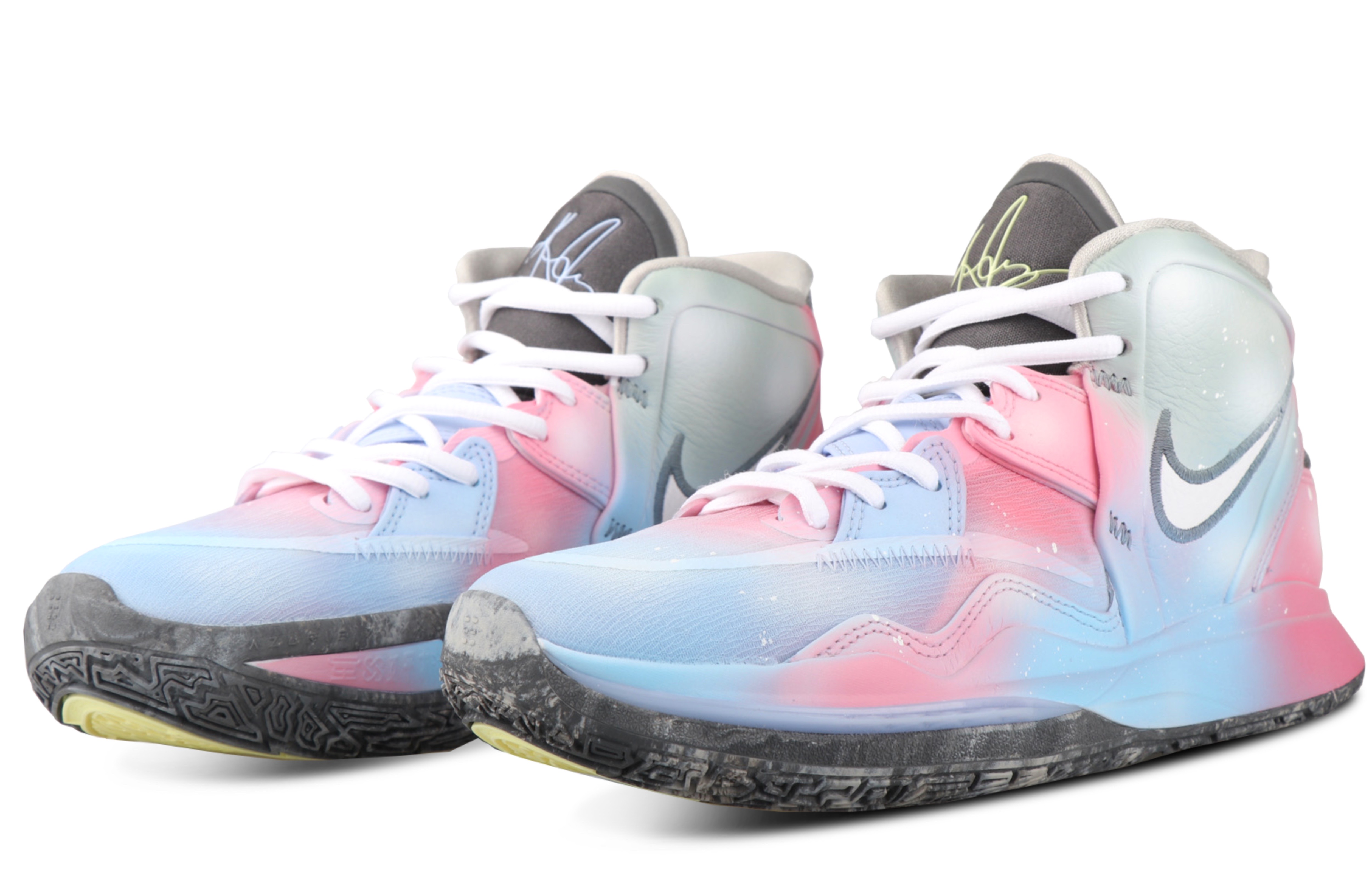 Lookbook 【客製化球鞋】Nike Kyrie 8 infinity 棉花糖 冰淇淋 漸層 防滑耐磨 中筒 籃球鞋 男女款 藍紅白