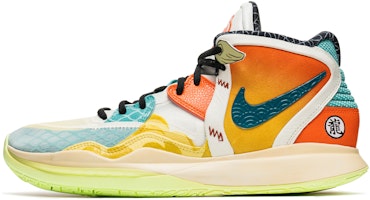 【客製球鞋】 Nike Kyrie 8 infinity 野鶴製造 龍舟系列 國風 手繪 做舊 復古穿搭 中筒 籃球鞋 男女款 橙綠 Buy 【客製球鞋】 Nike Kyrie 8 infinity 野鶴製造 龍舟系列 國風 手繪 做舊 復古穿搭 中筒 籃球鞋 男女款 橙綠
