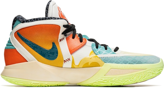 【客製球鞋】 Nike Kyrie 8 infinity 野鶴製造 龍舟系列 國風 手繪 做舊 復古穿搭 中筒 籃球鞋 男女款 橙綠 Order 【客製球鞋】 Nike Kyrie 8 infinity 野鶴製造 龍舟系列 國風 手繪 做舊 復古穿搭 中筒 籃球鞋 男女款 橙綠