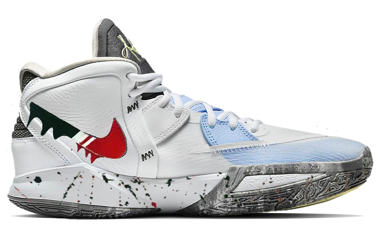 [Custom Shoes] Nike Kyrie 8 Infinity 'Fluid Splatter - Blue Red Graffiti' 圖 2