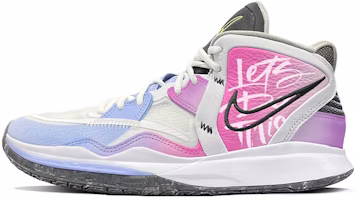 【定制球鞋】 Nike Kyrie 8 infinity EP DSC 字母塗鴉 舒適 中幫 實戰籃球鞋 男女同款 漸變白藍粉 Buy 【定制球鞋】 Nike Kyrie 8 infinity EP DSC 字母塗鴉 舒適 中幫 實戰籃球鞋 男女同款 漸變白藍粉