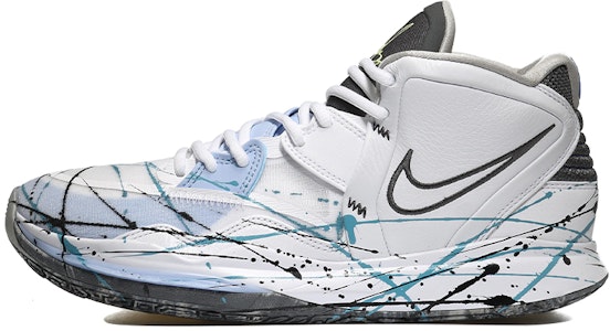 【客製化球鞋】Nike Kyrie 8 infinity 塗鴉潑墨 個性潮流 中筒 復古籃球鞋 男女同款 白冰藍 Buy 【客製化球鞋】Nike Kyrie 8 infinity 塗鴉潑墨 個性潮流 中筒 復古籃球鞋 男女同款 白冰藍