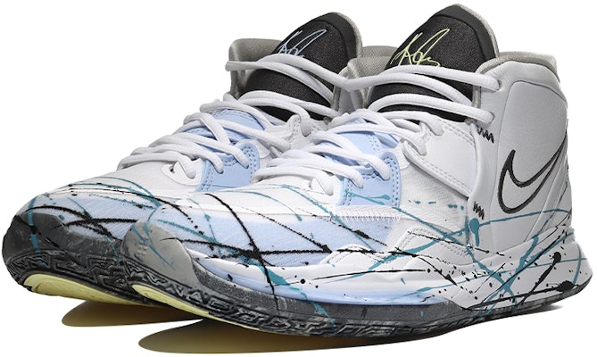 Nike Kyrie 8 Infinity "Grafiti Blanco Azul Hielo" DC9134-102(Team10-泼墨-QD) Lookbook Nike Kyrie 8 Infinity "Grafiti Blanco Azul Hielo" DC9134-102(Team10-泼墨-QD)