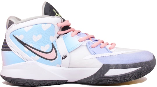 【定制球鞋】Nike Kyrie 8 Infinity EP 歐文8 愛心漸變鴛鴦 中幫 籃球鞋 男款 白粉藍 Lookbook 【定制球鞋】Nike Kyrie 8 Infinity EP 歐文8 愛心漸變鴛鴦 中幫 籃球鞋 男款 白粉藍