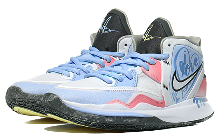 Lookbook [Kasut Custom] Nike Kyrie 8 Infinity 'Ais Krim Biru - Putih Ais Biru' DD0334-102(Team10-情人冰淇淋粉)