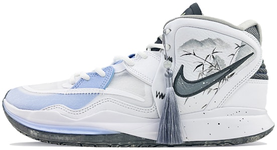 【定制球鞋】Nike Kyrie 8 infinity EP 歐文8 球場精靈 水墨國畫 翠竹 中幫 籃球鞋 男女同款 黑白 Buy 【定制球鞋】Nike Kyrie 8 infinity EP 歐文8 球場精靈 水墨國畫 翠竹 中幫 籃球鞋 男女同款 黑白