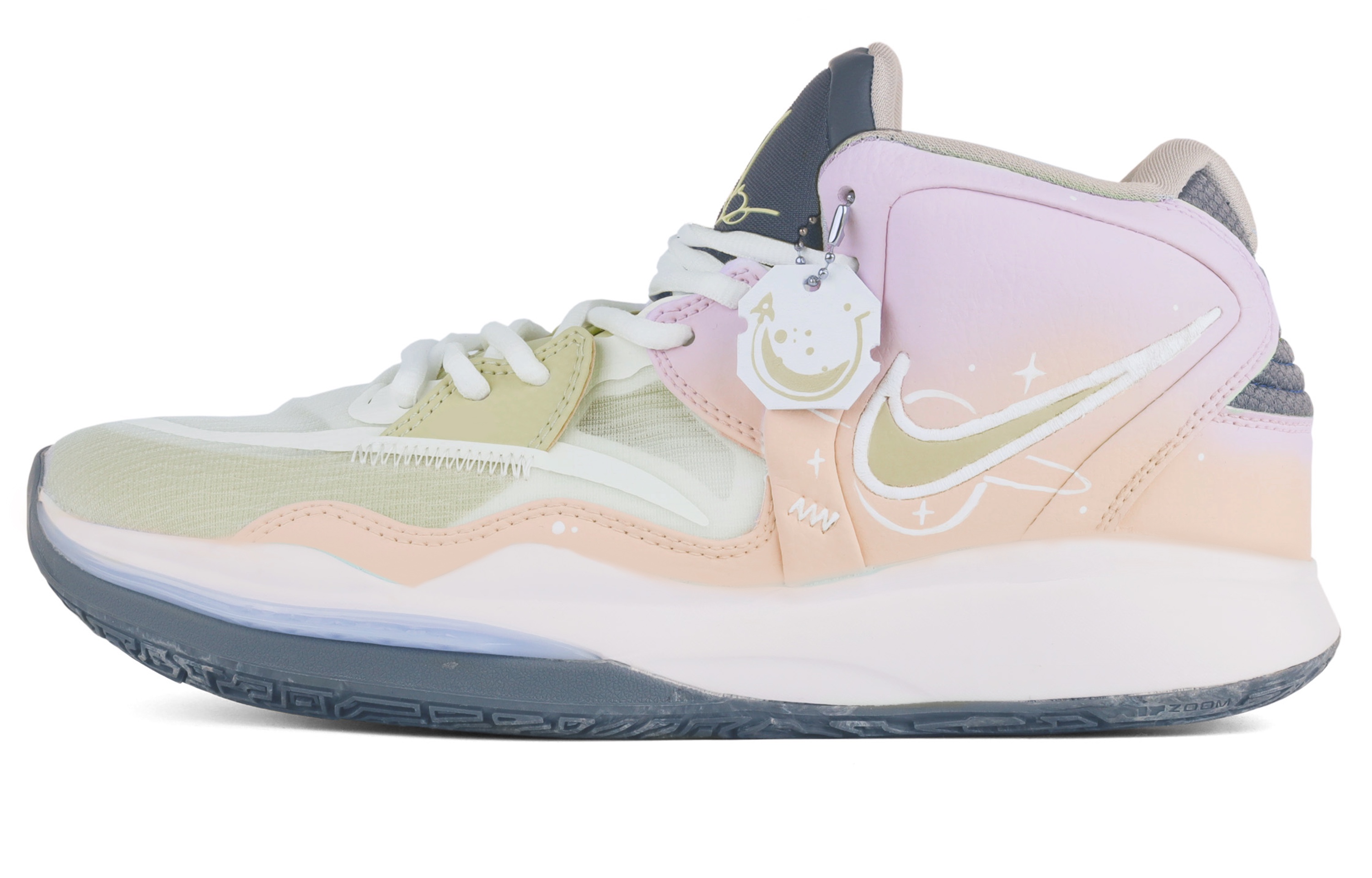 Buy 【定製球鞋】Nike Kyrie 8 infinity EP 歐文8 星際穿越 耐磨 中筒 實戰籃球鞋 男款 粉白 國內版