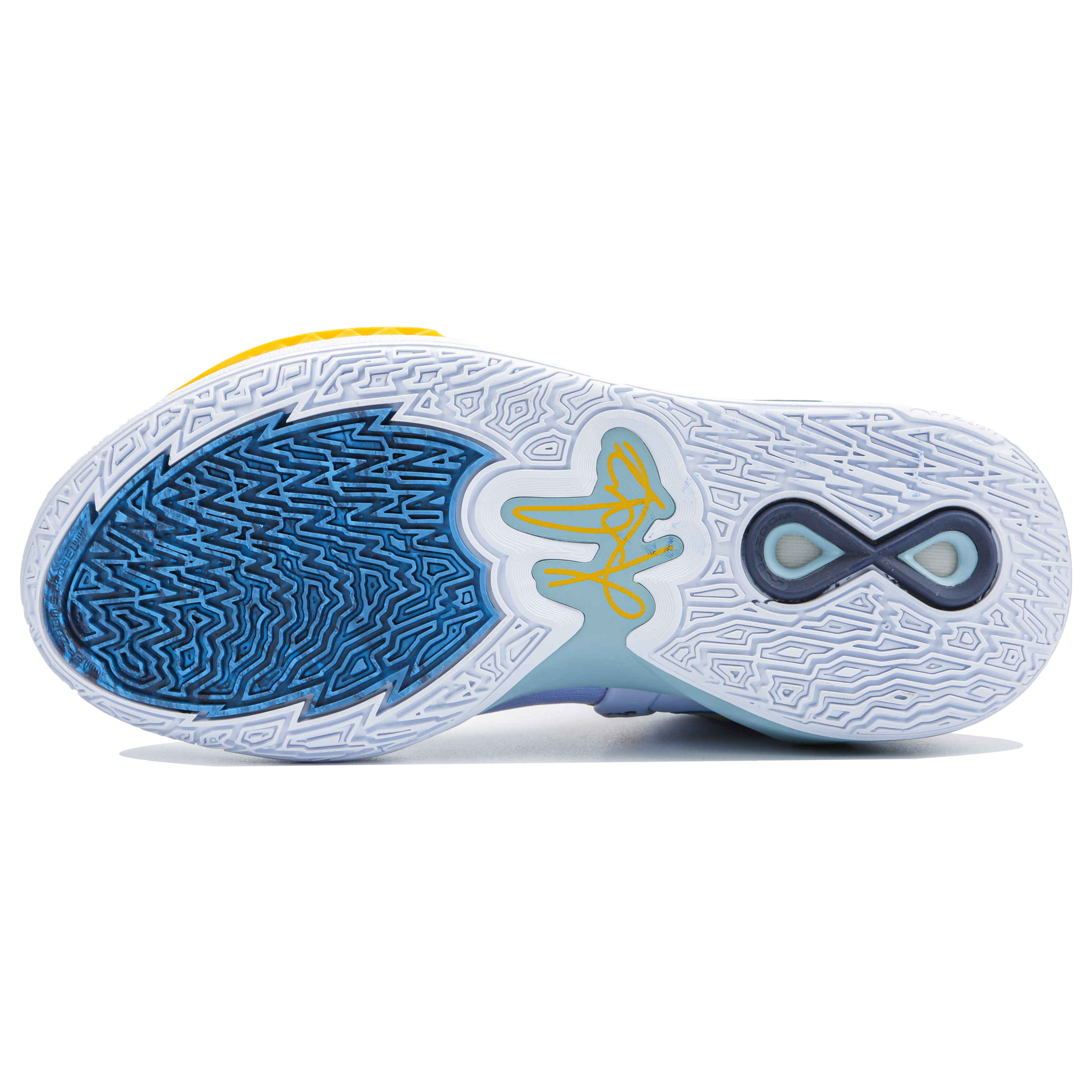 Purchase [カスタムシューズ] ナイキ カイリー8 インフィニティ 'ミューラルエンジェル ルネッサンス イエローブルー' DC9134-501(Team4-男女款壁画天使)