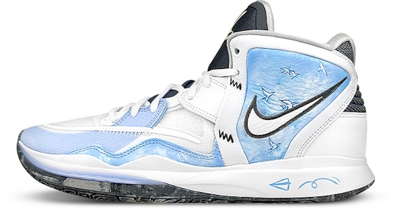 【定制球鞋】 Nike Kyrie 8 infinity 欧文8 禮盒 和平鴿塗鴉 漸變 中幫 籃球鞋 GS 白藍 Buy 【定制球鞋】 Nike Kyrie 8 infinity 欧文8 禮盒 和平鴿塗鴉 漸變 中幫 籃球鞋 GS 白藍