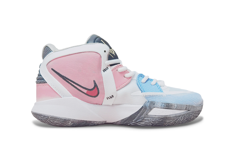 Order 【訂製球鞋】Nike Kyrie 8 Infinity 支撐耐磨 中筒復古籃球鞋 GS 粉藍