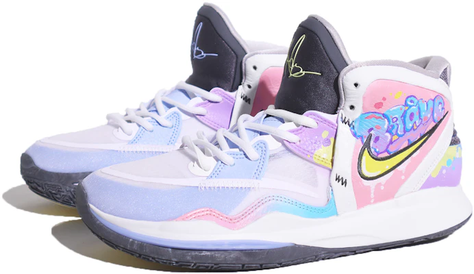 【定製籃球鞋】Nike Kyrie 8 infinity infinity EP 歐文8 漸變塗鴉 中筒 實戰籃球鞋 男女款 粉紫 Lookbook 【定製籃球鞋】Nike Kyrie 8 infinity infinity EP 歐文8 漸變塗鴉 中筒 實戰籃球鞋 男女款 粉紫