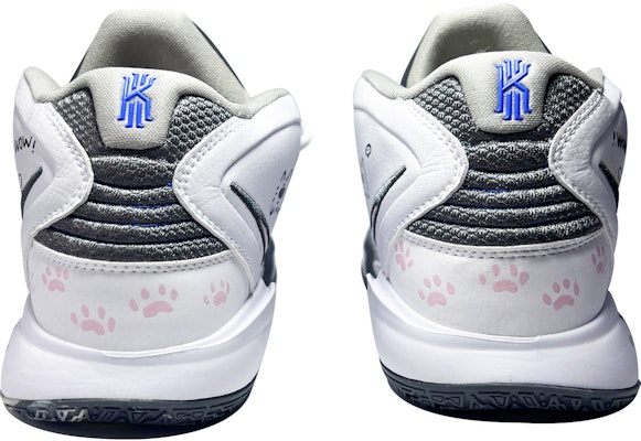 나이키 카이리 8 인피니티 '화이트 블루 핑크 발자국' 커스텀 슈즈 DC9134-102(TeamD-男款粉爪小狗) Details for 나이키 카이리 8 인피니티 '화이트 블루 핑크 발자국' 커스텀 슈즈 DC9134-102(TeamD-男款粉爪小狗)