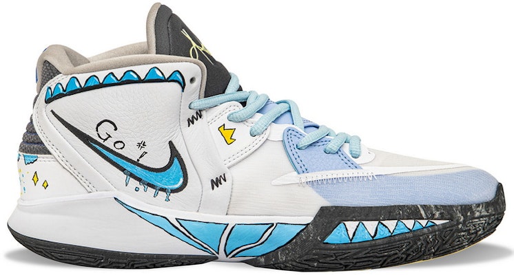 【訂製球鞋】Nike Kyrie 8 infinity 浪潮冠軍 簡約風 vibe風 中幫 籃球鞋 男女同款 白藍 Order 【訂製球鞋】Nike Kyrie 8 infinity 浪潮冠軍 簡約風 vibe風 中幫 籃球鞋 男女同款 白藍