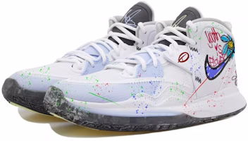 ナイキ カイリー8 インフィニティ 白氷青 (Nike Kyrie 8 Infinity 白氷青) DC9134-102(Team拾玖-欧文8涂鸦) Lookbook ナイキ カイリー8 インフィニティ 白氷青 (Nike Kyrie 8 Infinity 白氷青) DC9134-102(Team拾玖-欧文8涂鸦)