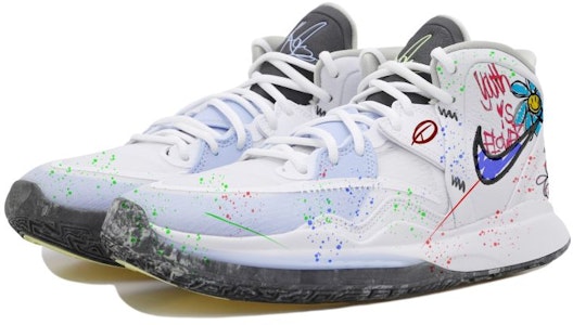 ナイキ カイリー8 インフィニティ 白氷青 (Nike Kyrie 8 Infinity 白氷青) DC9134-102(Team拾玖-欧文8涂鸦) Lookbook ナイキ カイリー8 インフィニティ 白氷青 (Nike Kyrie 8 Infinity 白氷青) DC9134-102(Team拾玖-欧文8涂鸦)