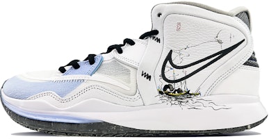【定制球鞋】Nike Kyrie 8 Infinity 歐文8 球場精靈 吳冠中船舶 水墨 中幫 籃球鞋 男女同款 白黑 Buy 【定制球鞋】Nike Kyrie 8 Infinity 歐文8 球場精靈 吳冠中船舶 水墨 中幫 籃球鞋 男女同款 白黑