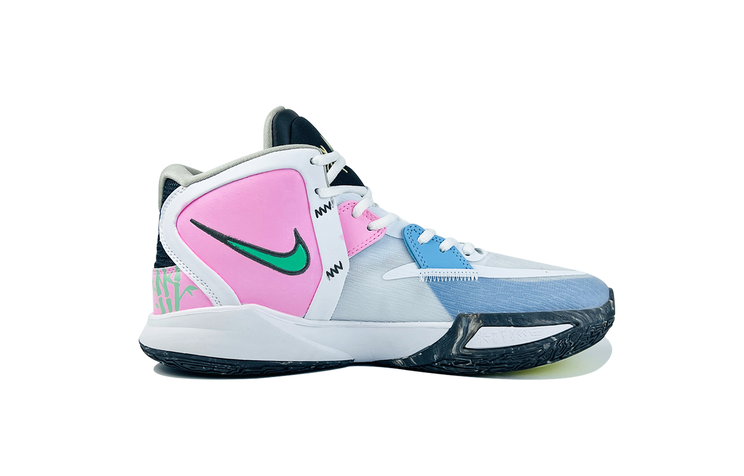 Order [Sepatu Kustom] Nike Kyrie 8 Infinity EP 'Panda' DC9134-102(TeamD-男款熊猫抱竹)