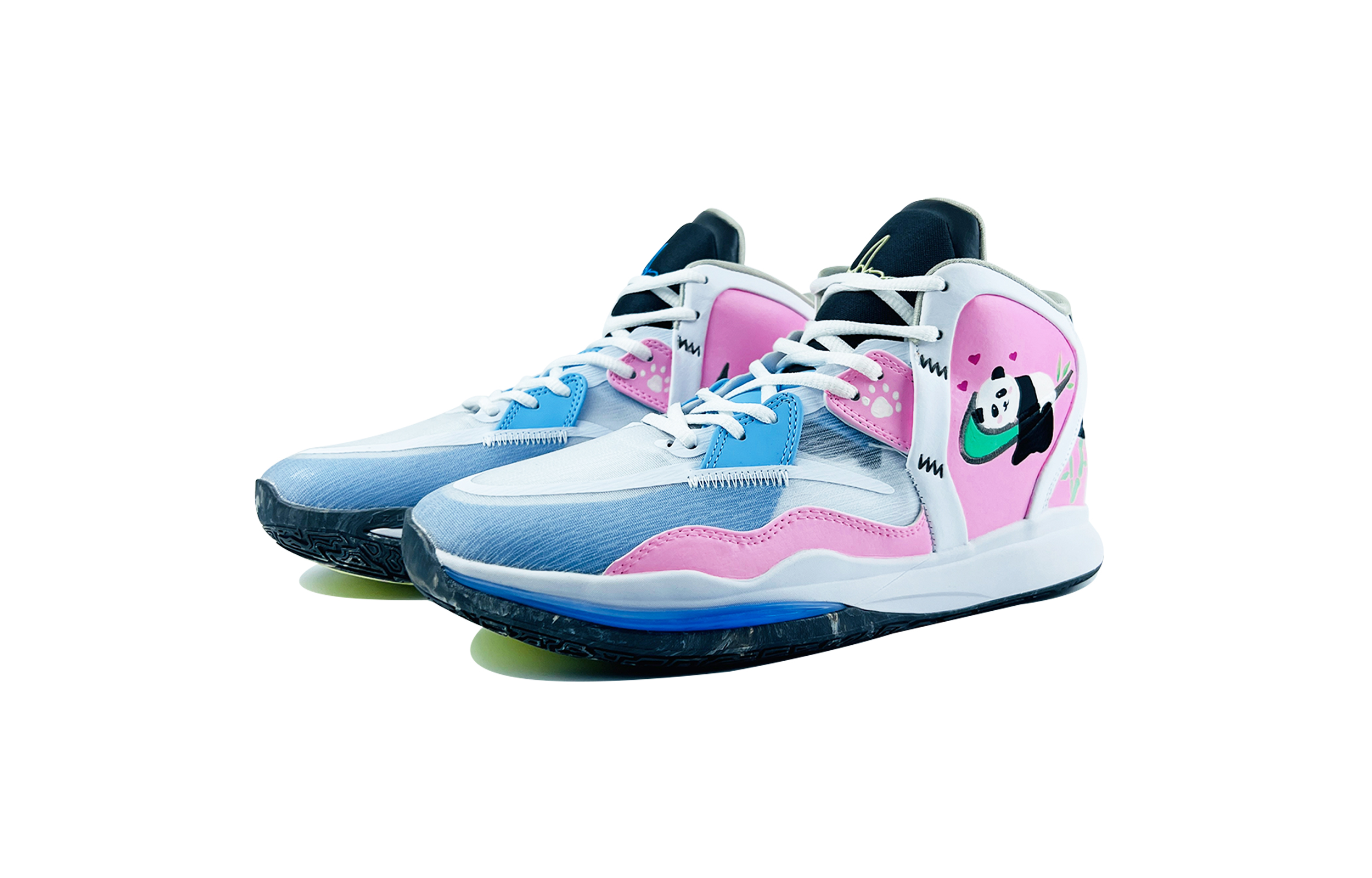 Lookbook [Sepatu Kustom] Nike Kyrie 8 Infinity EP 'Panda' DC9134-102(TeamD-男款熊猫抱竹)