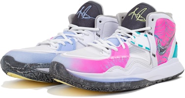 【客製化球鞋】Nike Kyrie 8 infinity EP 歐文8 超級英雄 蜘蛛人宇宙 橫行 格溫 中幫 實戰籃球鞋 男女同款 粉藍 Lookbook 【客製化球鞋】Nike Kyrie 8 infinity EP 歐文8 超級英雄 蜘蛛人宇宙 橫行 格溫 中幫 實戰籃球鞋 男女同款 粉藍