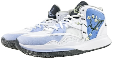 【定制球鞋】Nike Kyrie 8 Infinity EP 歐文8 球場精靈 梵高杏花 油畫 中幫 籃球鞋 男女同款 白藍 Lookbook 【定制球鞋】Nike Kyrie 8 Infinity EP 歐文8 球場精靈 梵高杏花 油畫 中幫 籃球鞋 男女同款 白藍