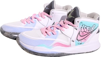 나이키 카이리 8 커스텀 흰파 그라데이션 (Nike Kyrie 8 Custom White/Blue Gradation) DC9134-102(TeamX-男女同款涂鸦粉绿) Lookbook 나이키 카이리 8 커스텀 흰파 그라데이션 (Nike Kyrie 8 Custom White/Blue Gradation) DC9134-102(TeamX-男女同款涂鸦粉绿)