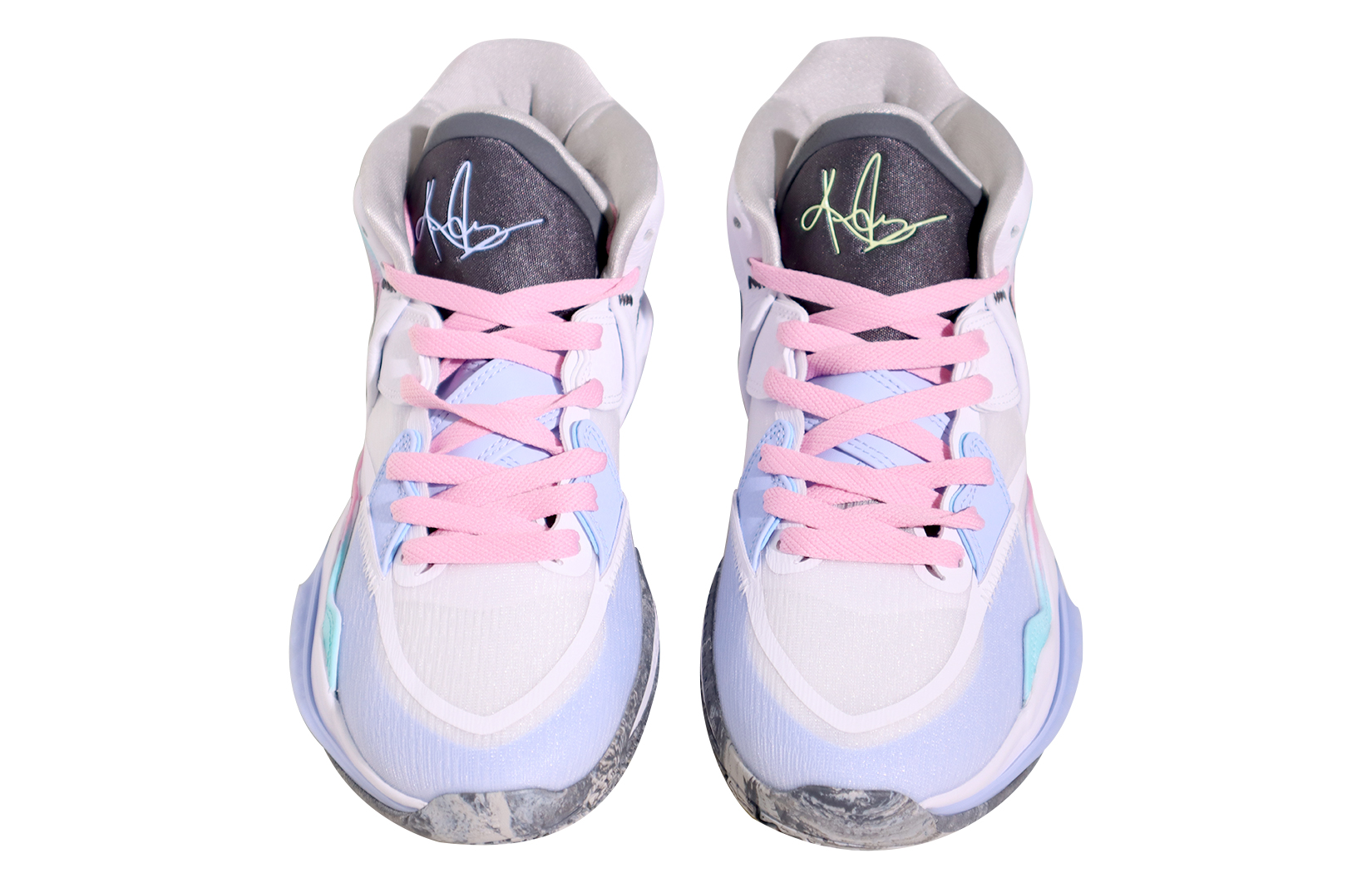 Shop [Sepatu Kustom] Nike Kyrie 8 Infinity EP 'Putih Biru Gradasi Grafiti' DC9134-102(TeamX-男女同款涂鸦粉绿)