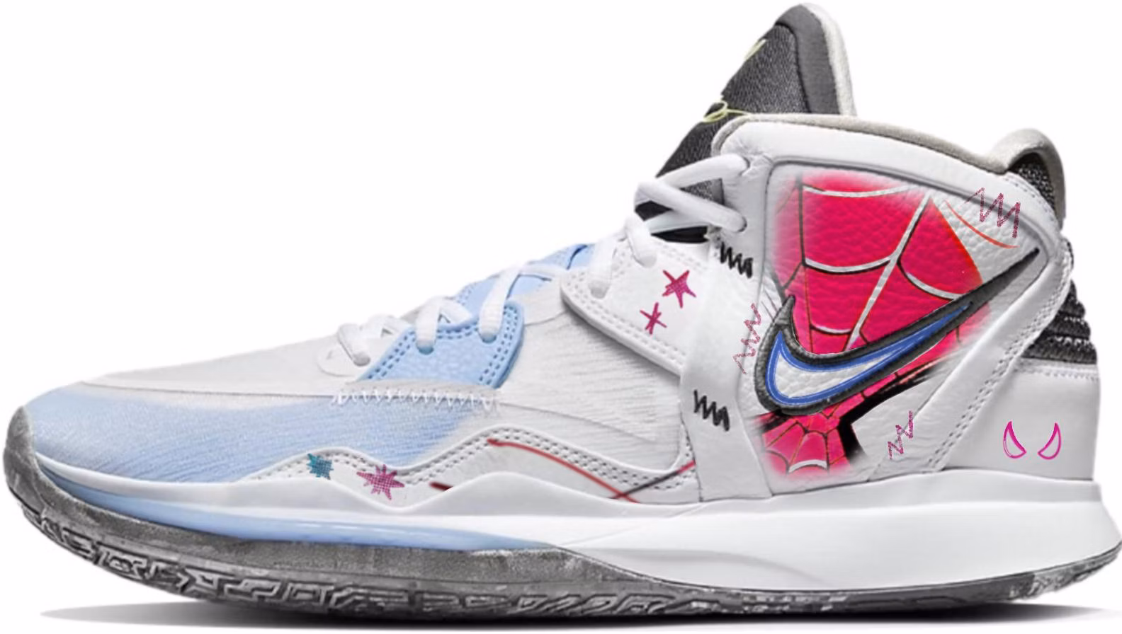 custom-shoes-nike-kyrie-8-white-blue-red-infinity-web