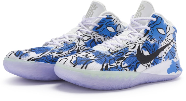 【定製球鞋】 Nike Flytrap 4 EP 811製造 縱橫宇宙 蜘蛛人 運動感 防滑耐磨 中幫 籃球鞋 男款 藍黑白 Lookbook 【定製球鞋】 Nike Flytrap 4 EP 811製造 縱橫宇宙 蜘蛛人 運動感 防滑耐磨 中幫 籃球鞋 男款 藍黑白
