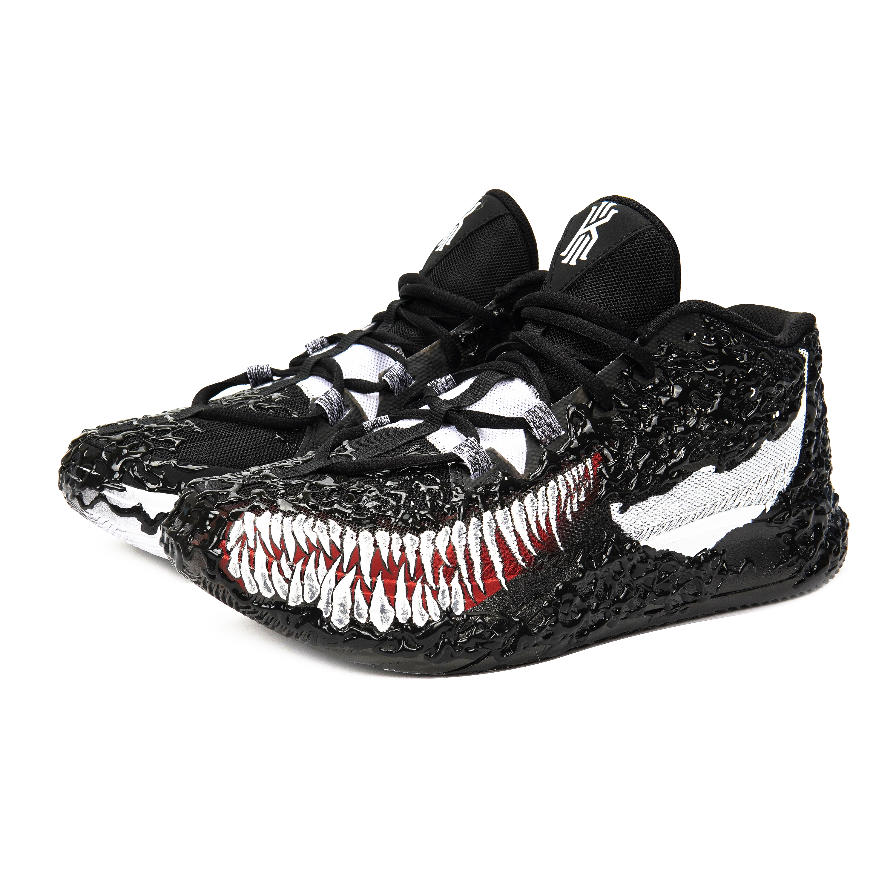 Lookbook [定制鞋] Nike Kyrie Flytrap II '毒液3D黑白' DM1126-001(Teamp-毒液血盆大口）