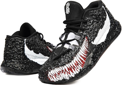 【訂製球鞋】 Nike Kyrie Flytrap II 6 EP歐文 毒液3D液體 防滑耐磨 中筒 復古籃球鞋 男款 黑白 國內版 Shop 【訂製球鞋】 Nike Kyrie Flytrap II 6 EP歐文 毒液3D液體 防滑耐磨 中筒 復古籃球鞋 男款 黑白 國內版