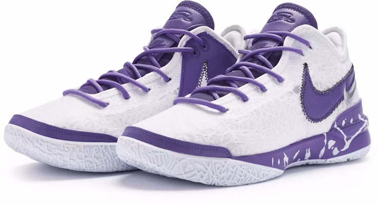 나이키 르브론 NXXT 젠 '화이트 퍼플' (커스텀) DR8788-101(Team80-男款异世白紫) Lookbook 나이키 르브론 NXXT 젠 '화이트 퍼플' (커스텀) DR8788-101(Team80-男款异世白紫)