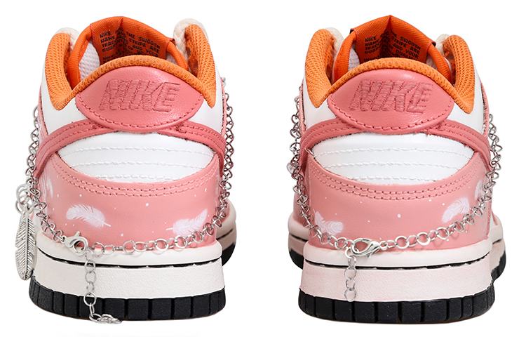 Shop 【客製化球鞋】Nike 捕夢網 羽毛 夢幻 星星麻繩 解構風 低筒 休閒鞋 GS 粉白