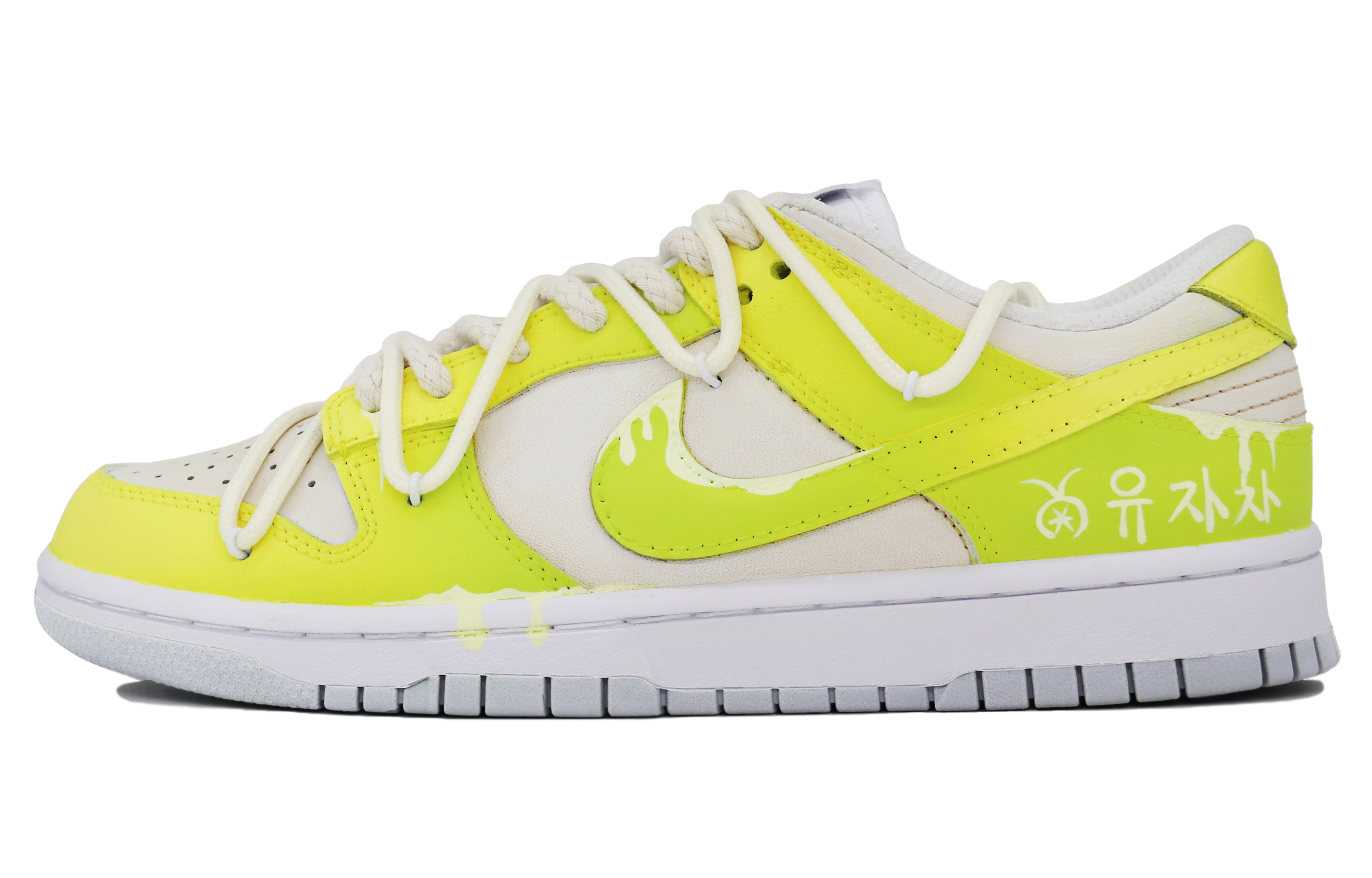 [Custom Shoes] Nike Low 'Gradient Graffiti Yellow-Green'