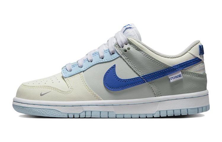 Sizing 【定製球鞋】Nike 禮盒 拉菲草燈帶 解構vibe 麻繩鞋帶 塗鴉 錦鯉 低幫 板鞋 GS 灰白藍