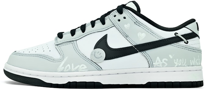 Zapatillas Nike Low 'Heart Smile Deconstructed Gris-Blanco-Negro' CW1590-100(Team63-笑脸解构) Buy Zapatillas Nike Low 'Heart Smile Deconstructed Gris-Blanco-Negro' CW1590-100(Team63-笑脸解构)