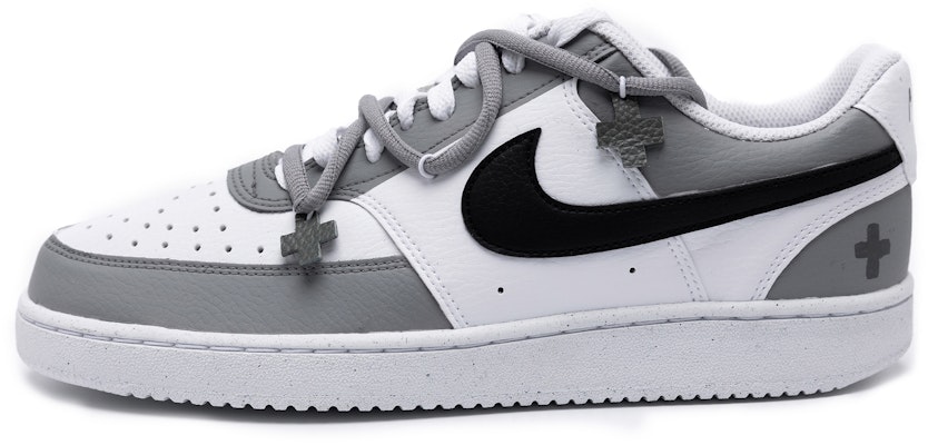 【客製化球鞋】Nike 合成皮革 愛的重生 潮流時尚 減震耐磨 低筒 板鞋 男款 灰色 Buy 【客製化球鞋】Nike 合成皮革 愛的重生 潮流時尚 減震耐磨 低筒 板鞋 男款 灰色