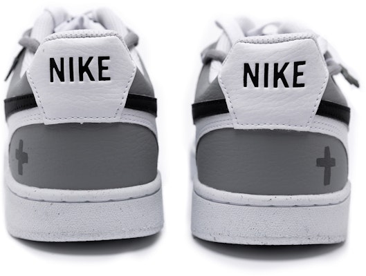 【客製化球鞋】Nike 合成皮革 愛的重生 潮流時尚 減震耐磨 低筒 板鞋 男款 灰色 Purchase 【客製化球鞋】Nike 合成皮革 愛的重生 潮流時尚 減震耐磨 低筒 板鞋 男款 灰色