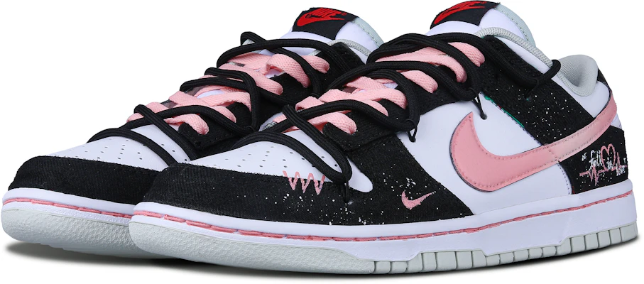 【訂製球鞋】Nike 夜之戀 小眾塗鴉 防滑耐磨 低筒 板鞋 男女同款 黑色 Shop 【訂製球鞋】Nike 夜之戀 小眾塗鴉 防滑耐磨 低筒 板鞋 男女同款 黑色