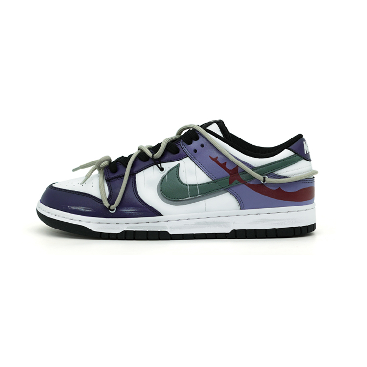 Buy [Zapatos Personalizados] Nike Low 'Morado Verde Rojo Graffiti' DD1391-100（TEAM106-男款余悸)