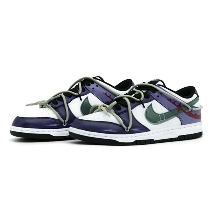 Lookbook [Zapatos Personalizados] Nike Low 'Morado Verde Rojo Graffiti' DD1391-100（TEAM106-男款余悸)