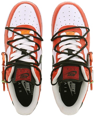 【訂製球鞋】 Nike 登山打孔 鴻運潮年 登山扣 輕便耐磨 低幫 板鞋 男款 紅白 Shop 【訂製球鞋】 Nike 登山打孔 鴻運潮年 登山扣 輕便耐磨 低幫 板鞋 男款 紅白