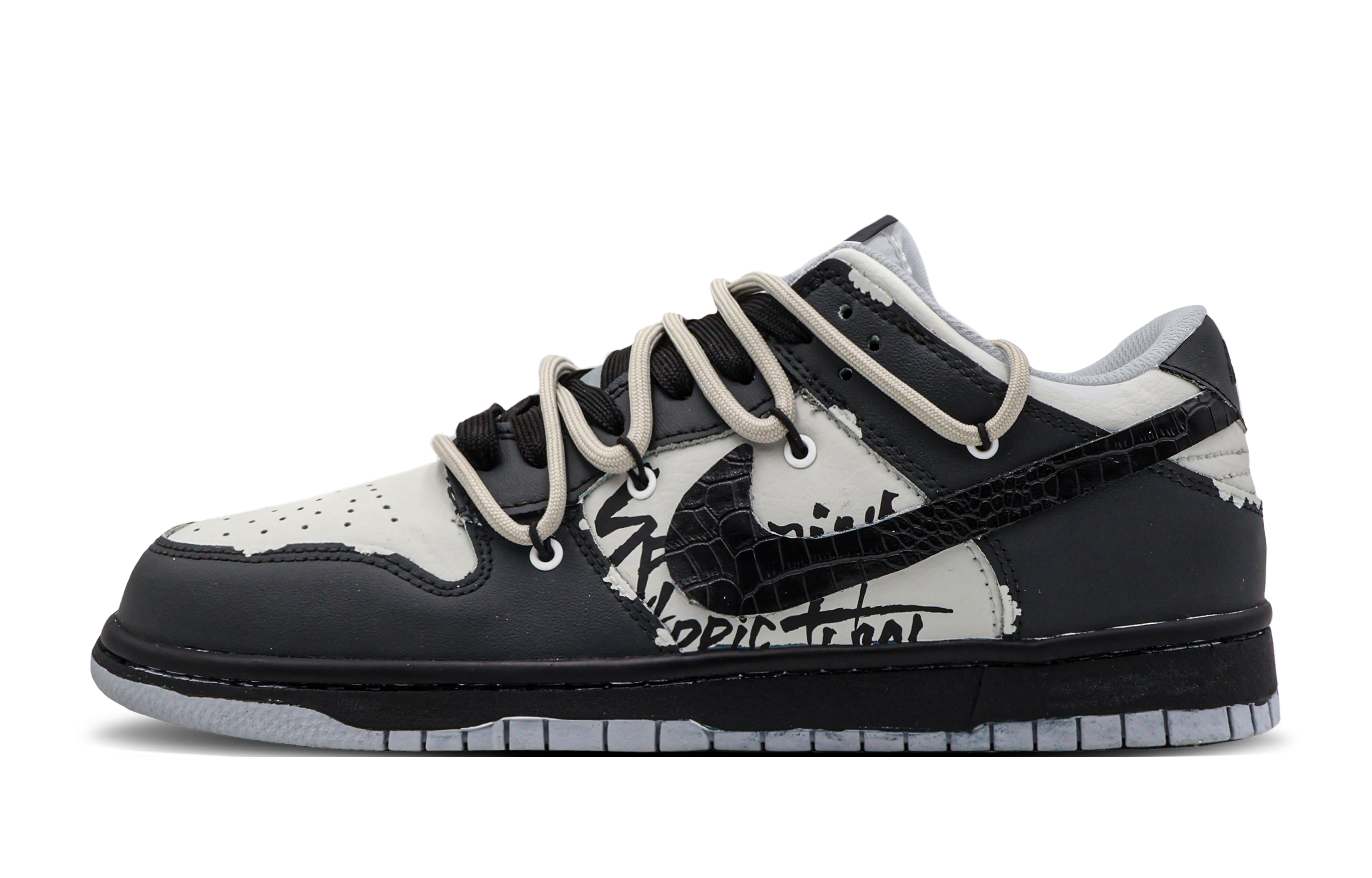 [Custom Shoes] Nike Low 'White Grey Tan Black'