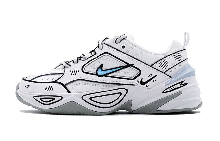 [Custom Shoes] Nike M2K 'Ink Blue Heartbeat'
